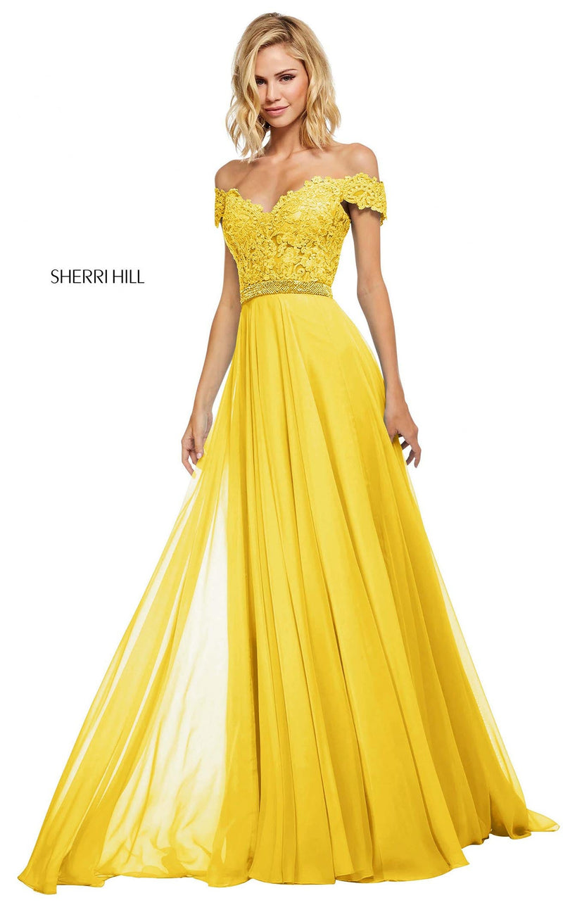 Sherri Hill 52729 Yellow