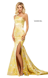 Sherri Hill 52731 Yellow-Print