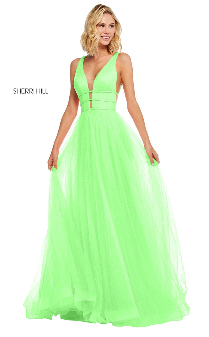 Sherri Hill 52737 Mint-Green