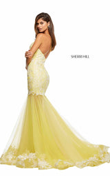 Sherri Hill 52741CL Yellow