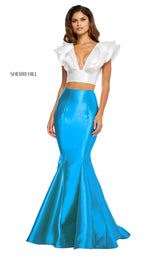 Sherri Hill 52747 Ivory/Turquoise