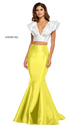 Sherri Hill 52747 Ivory-Yellow