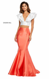 Sherri Hill 52747 Ivory-Orange