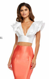 Sherri Hill 52747 Ivory-Orange