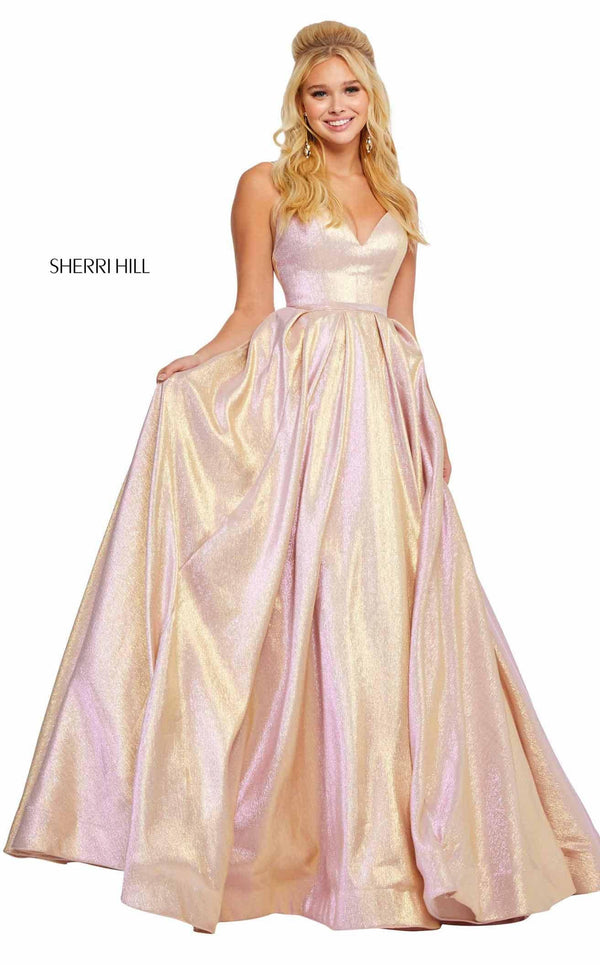 Sherri Hill 52755 Rose Gold