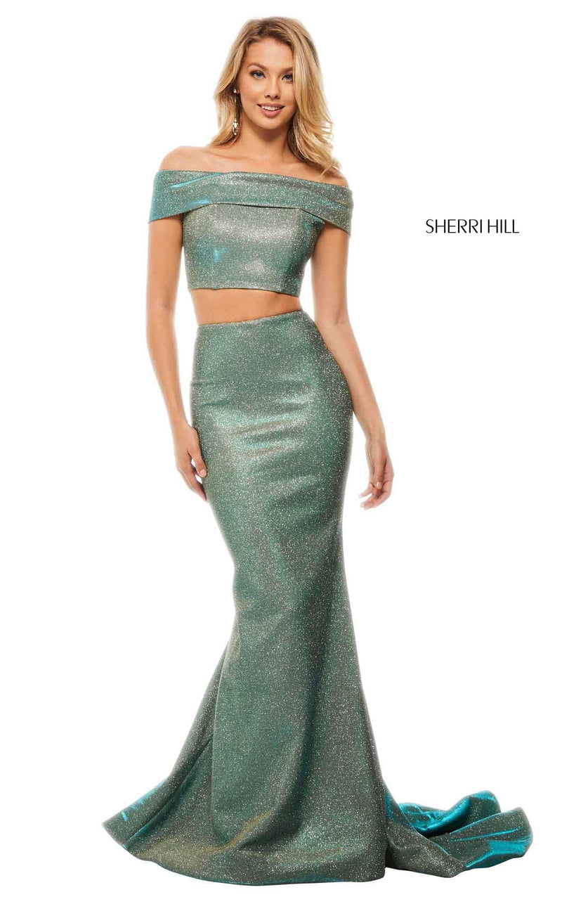 Sherri Hill 52757 Electric-Aqua
