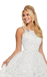 Sherri Hill 52758 Ivory/Silver