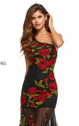 Sherri Hill 52761 Black/Red