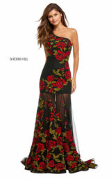Sherri Hill 52761 Black/Red