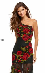 Sherri Hill 52761 Black/Red