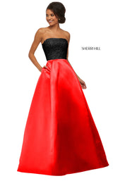 Sherri Hill 52774 Black/Red