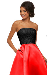 Sherri Hill 52774 Black/Red