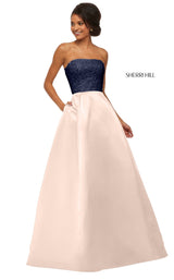 Sherri Hill 52774 Navy-Blush
