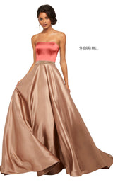Sherri Hill 52776 Coral-Mocha