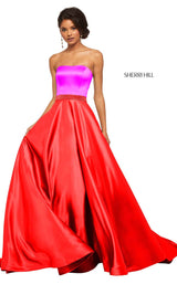 Sherri Hill 52776 Fuchsia-Red