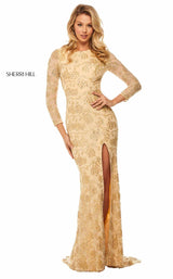 Sherri Hill 52804 Light Gold