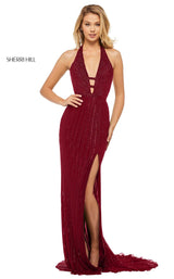 Sherri Hill 52807 Burgundy
