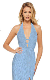 Sherri Hill 52807 Light Blue/Silver