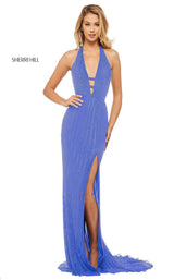 Sherri Hill 52807 Periwinkle/Silver
