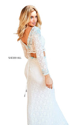 Sherri Hill 52809 Ivory-Aqua