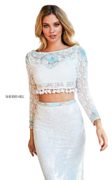 Sherri Hill 52809 Ivory-Aqua