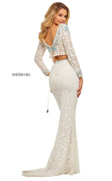 Sherri Hill 52809 Ivory-Aqua