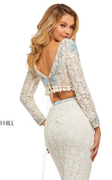 Sherri Hill 52809 Ivory-Aqua