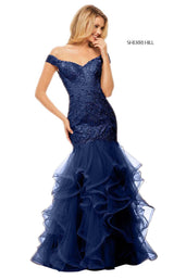 Sherri Hill 52811 Navy