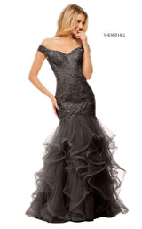 Sherri Hill 52811 Gunmetal