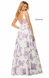 Sherri Hill 52815 Ivory-Lilac-Print