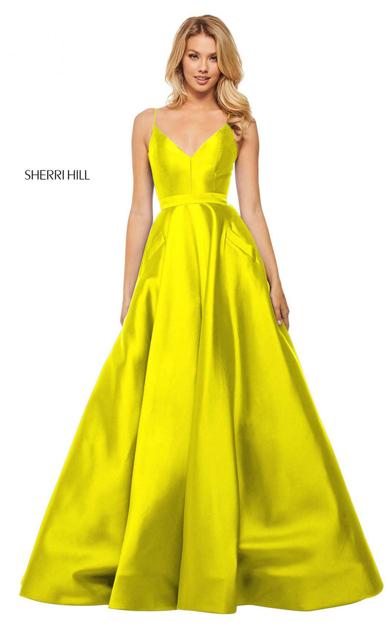 Sherri Hill 52821 Yellow