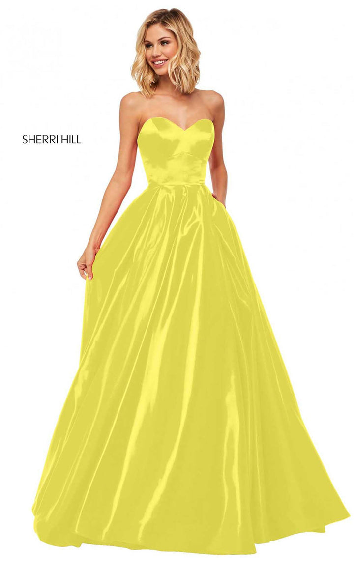 Sherri Hill 52850 Yellow