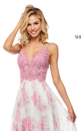 Sherri Hill 52857 Pink-Ivory-Print