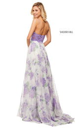 Sherri Hill 52857 Lilac-Ivory-Print