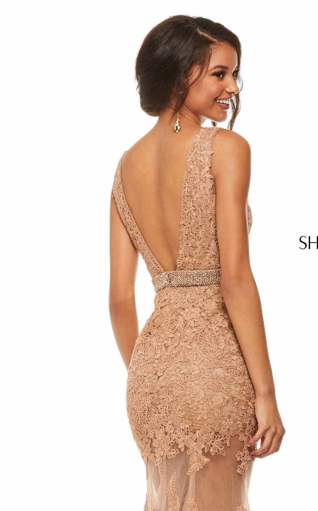 Sherri Hill 52875 Mocha