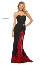 Sherri Hill 52876 Black/Red