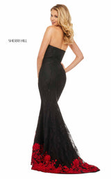 Sherri Hill 52876 Black/Red
