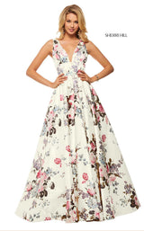 Sherri Hill 52909 Ivory Print
