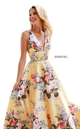 Sherri Hill 52909 Yellow-Print