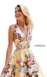 Sherri Hill 52909 Yellow-Print