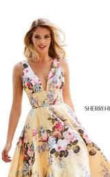 Sherri Hill 52909 Yellow-Print