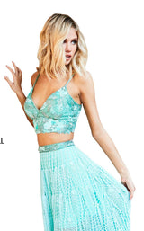 Sherri Hill 52914 Aqua
