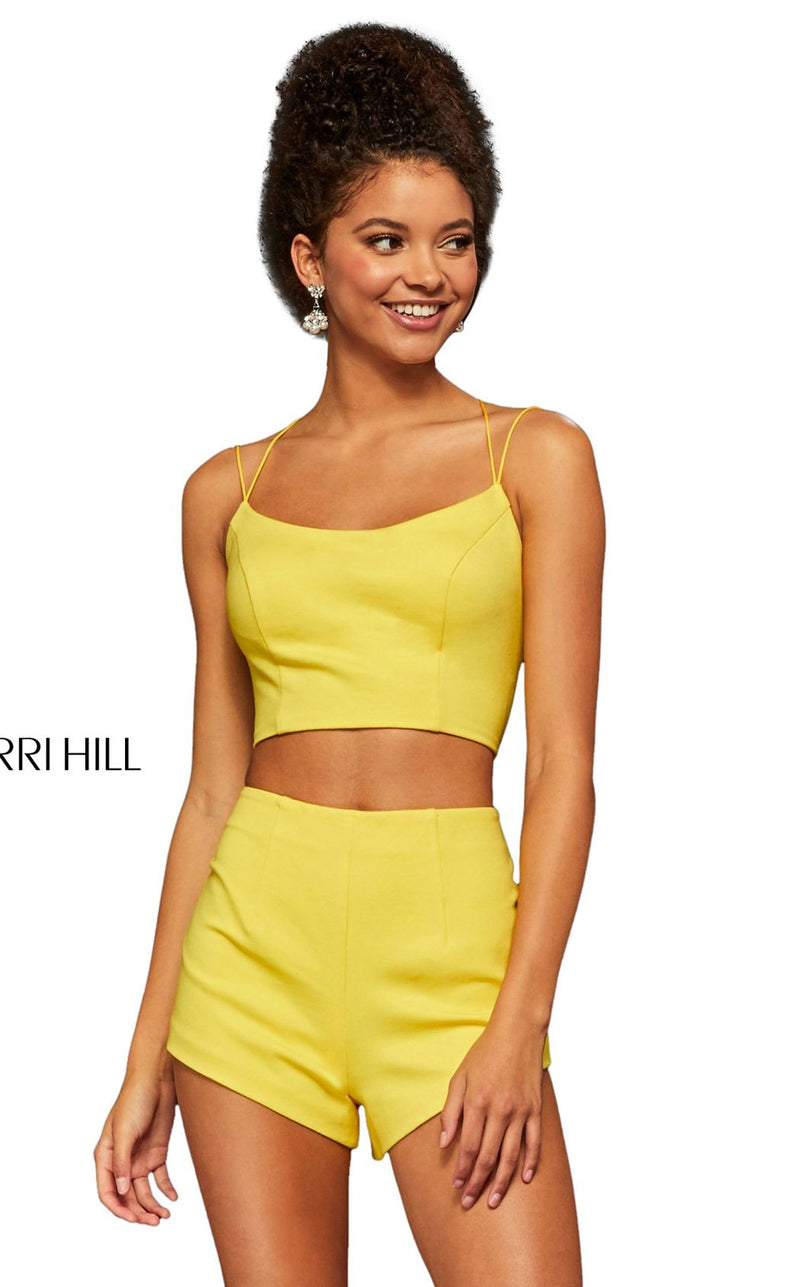 Sherri Hill 52918CL Yellow