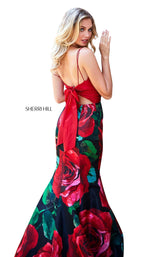 Sherri Hill 52930 Red-Black-Print