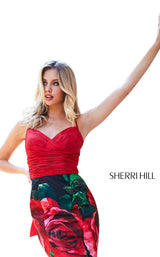 Sherri Hill 52930 Red-Black-Print