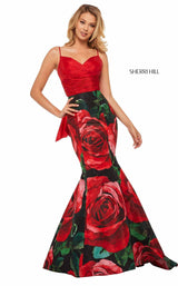 Sherri Hill 52930 Red-Black-Print