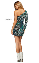 Sherri Hill 52939 Black Multi