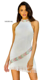 Sherri Hill 52940 Ivory Multi