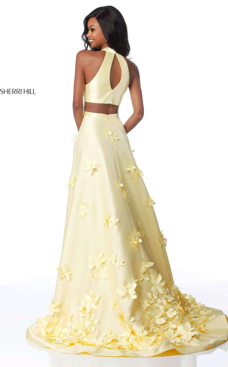 Sherri Hill 51116 Light Yellow