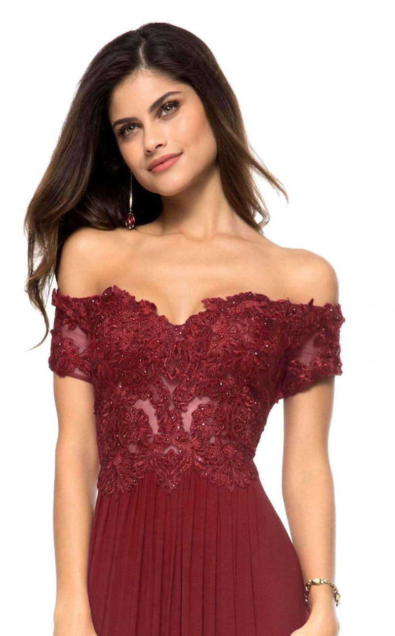 Sherri Hill 51556 Burgundy